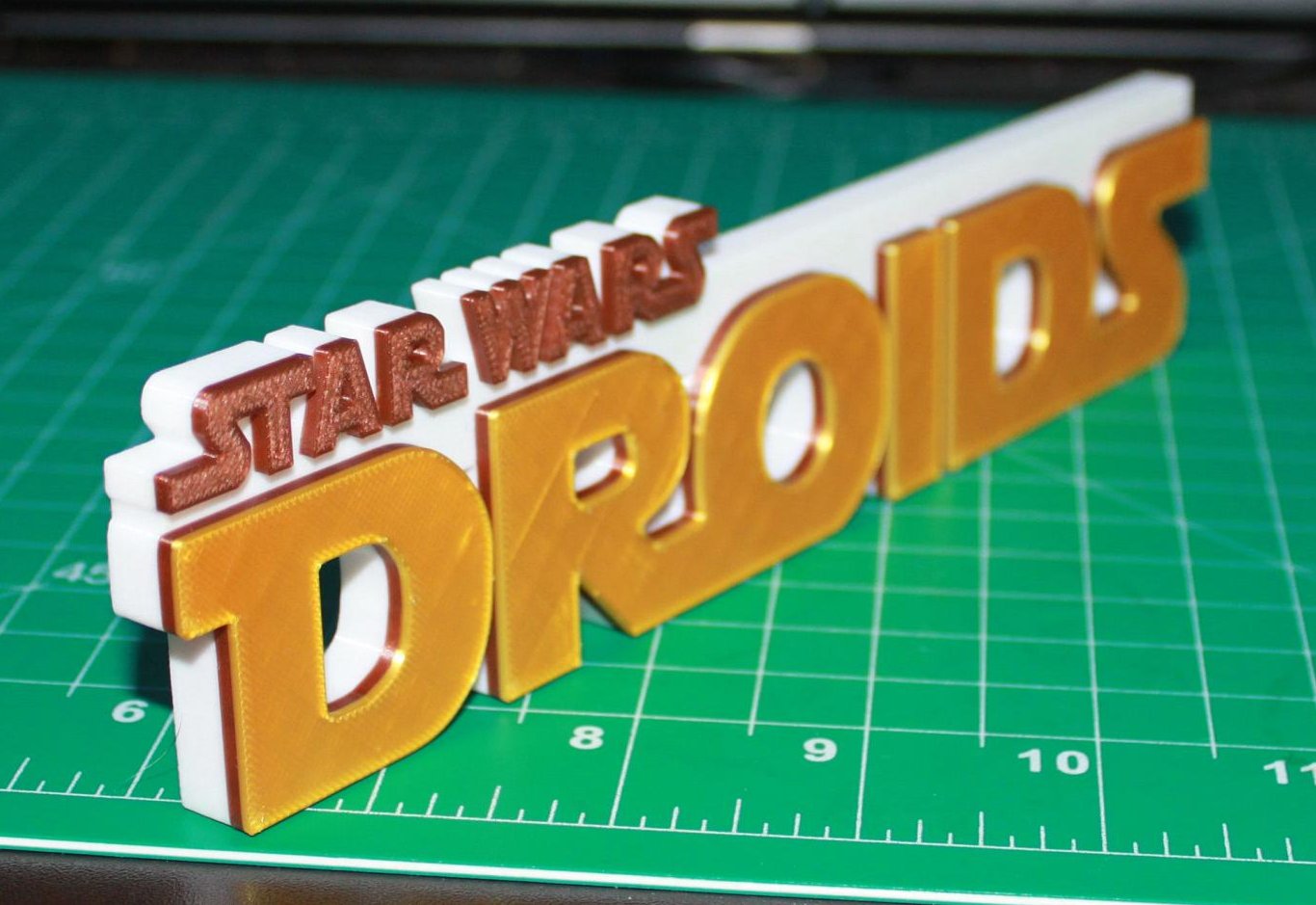 Droids 3D printed Logo Art