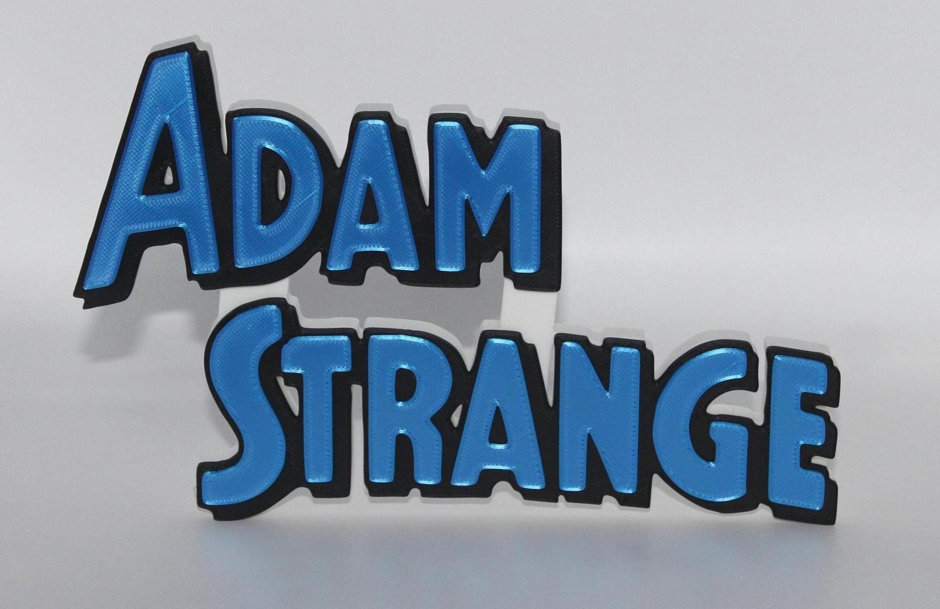 Adam Strange 3D printed Comic Logo Art