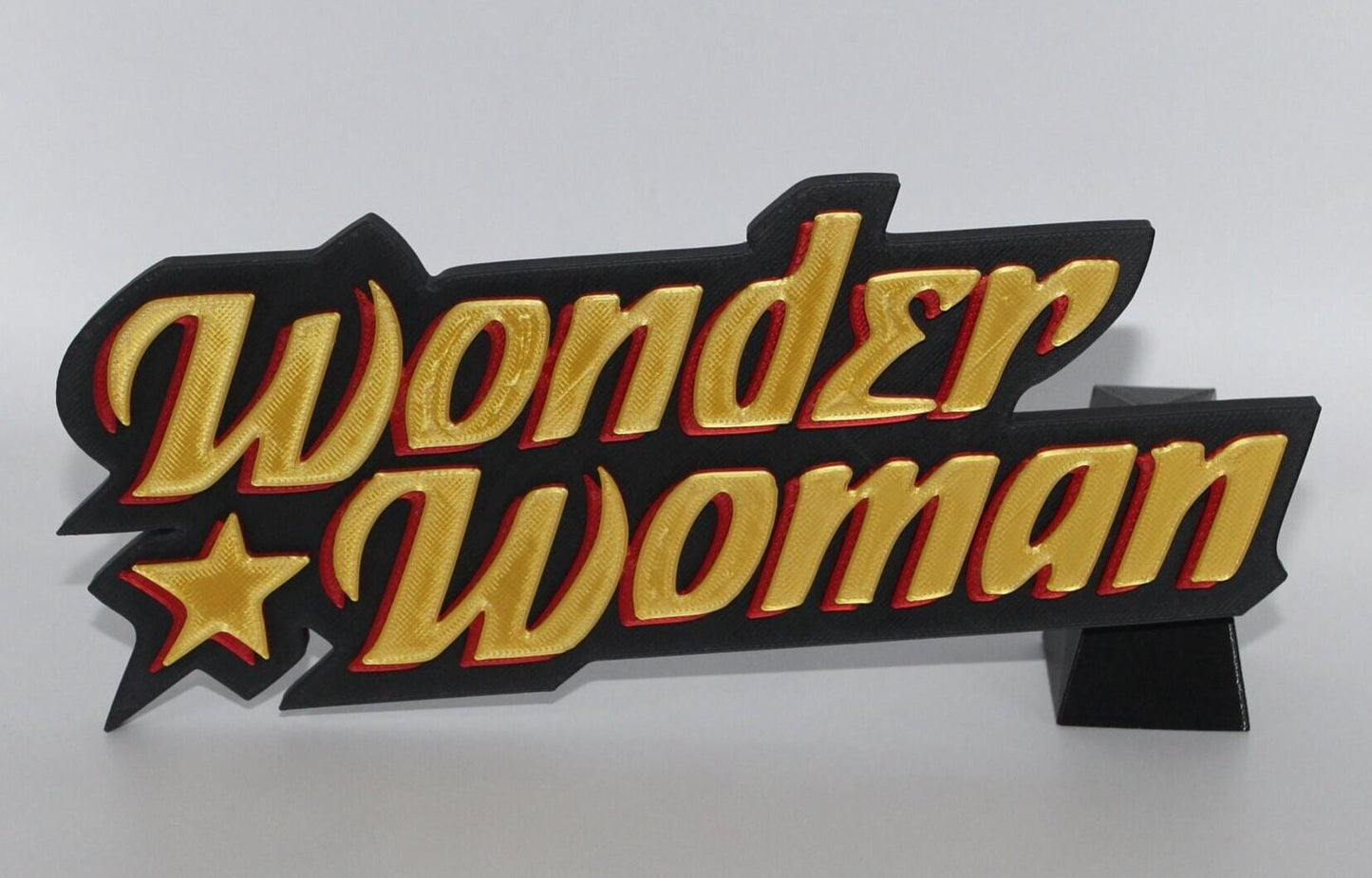 Wonder Woman 3D printed Comic Logo Art