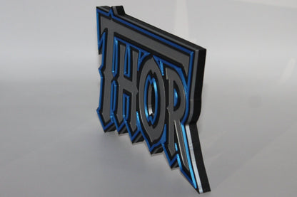 Thor 3D printed Comic Logo Art