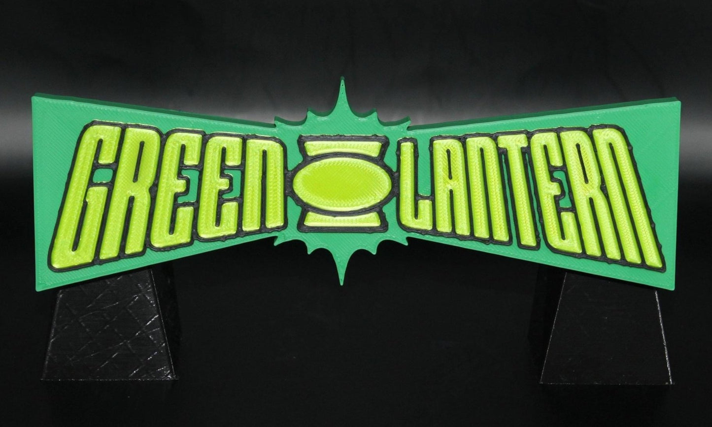 Green Lantern 3D printed Comic Logo Art