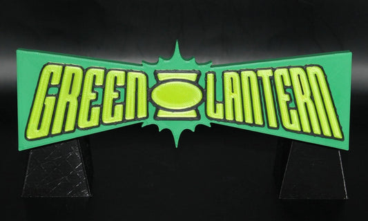 Green Lantern 3D printed Comic Logo Art