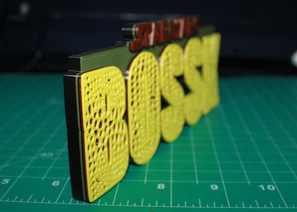 Bossk 3D printed Comic Logo Art