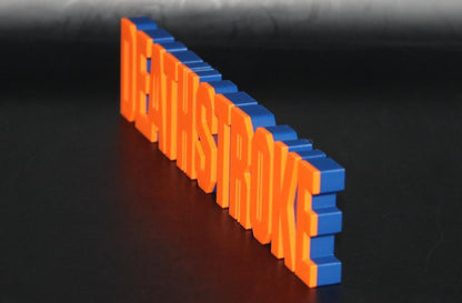 Deathstroke 3D printed Comic Logo Art