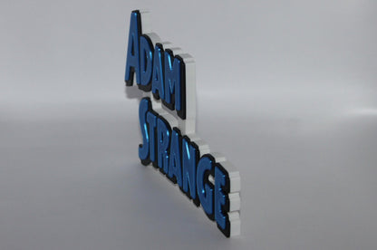 Adam Strange 3D printed Comic Logo Art