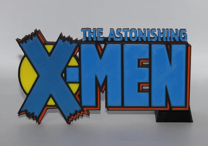 X-Men 3D printed Comic Logo Art