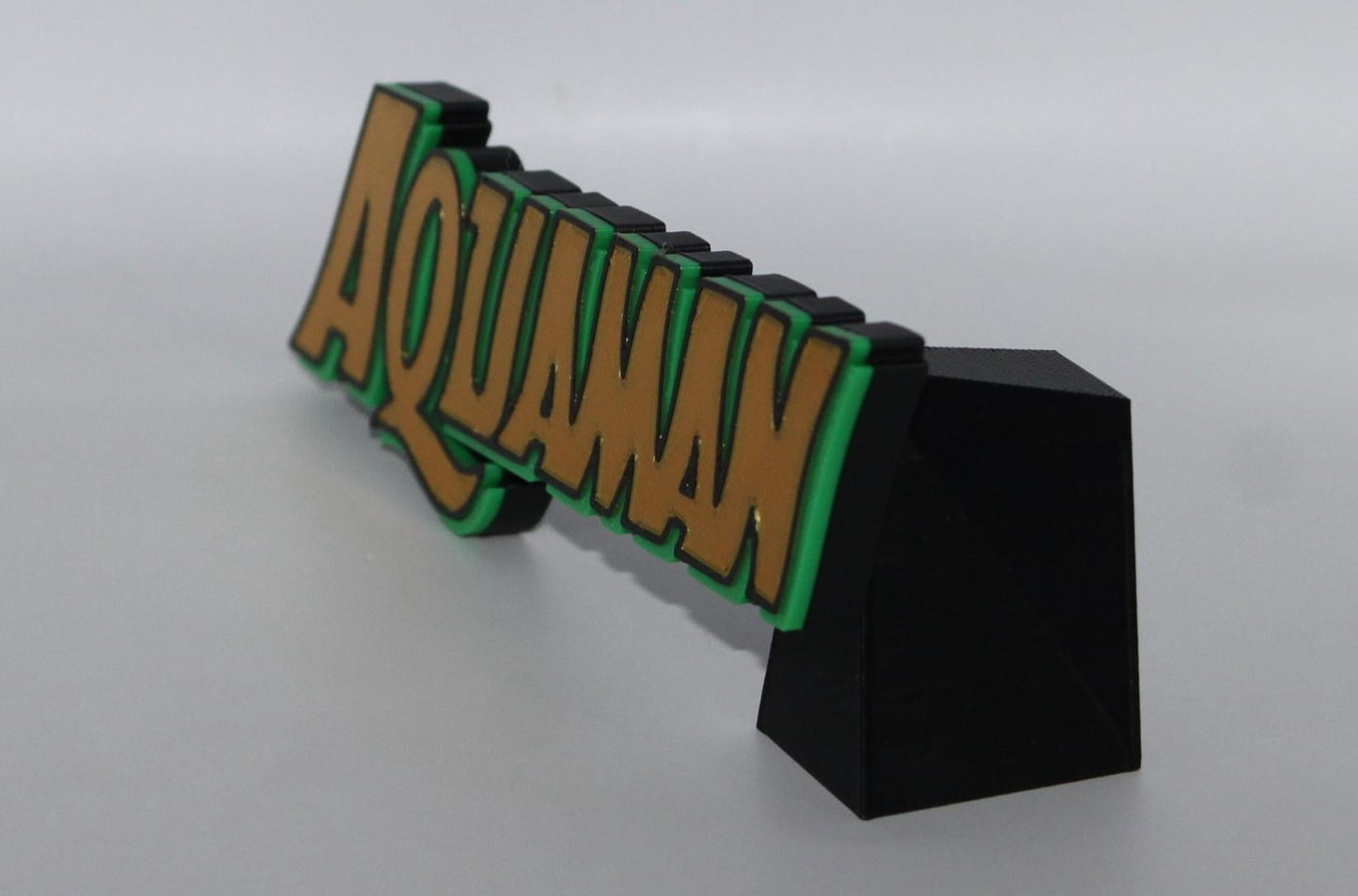 Aquaman 3D printed Comic Logo Art