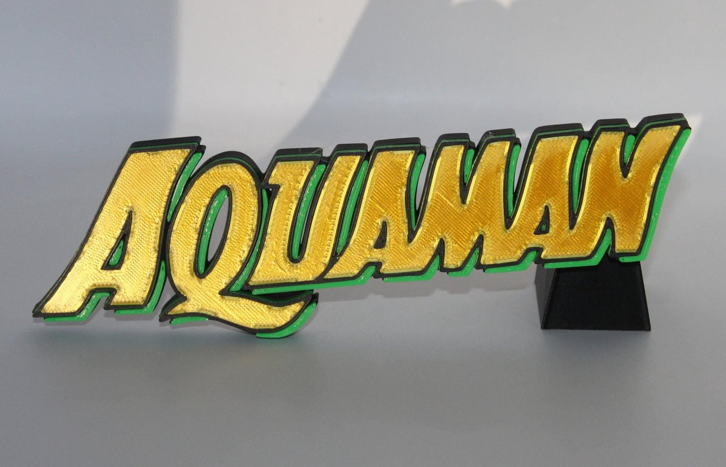 Aquaman 3D printed Comic Logo Art