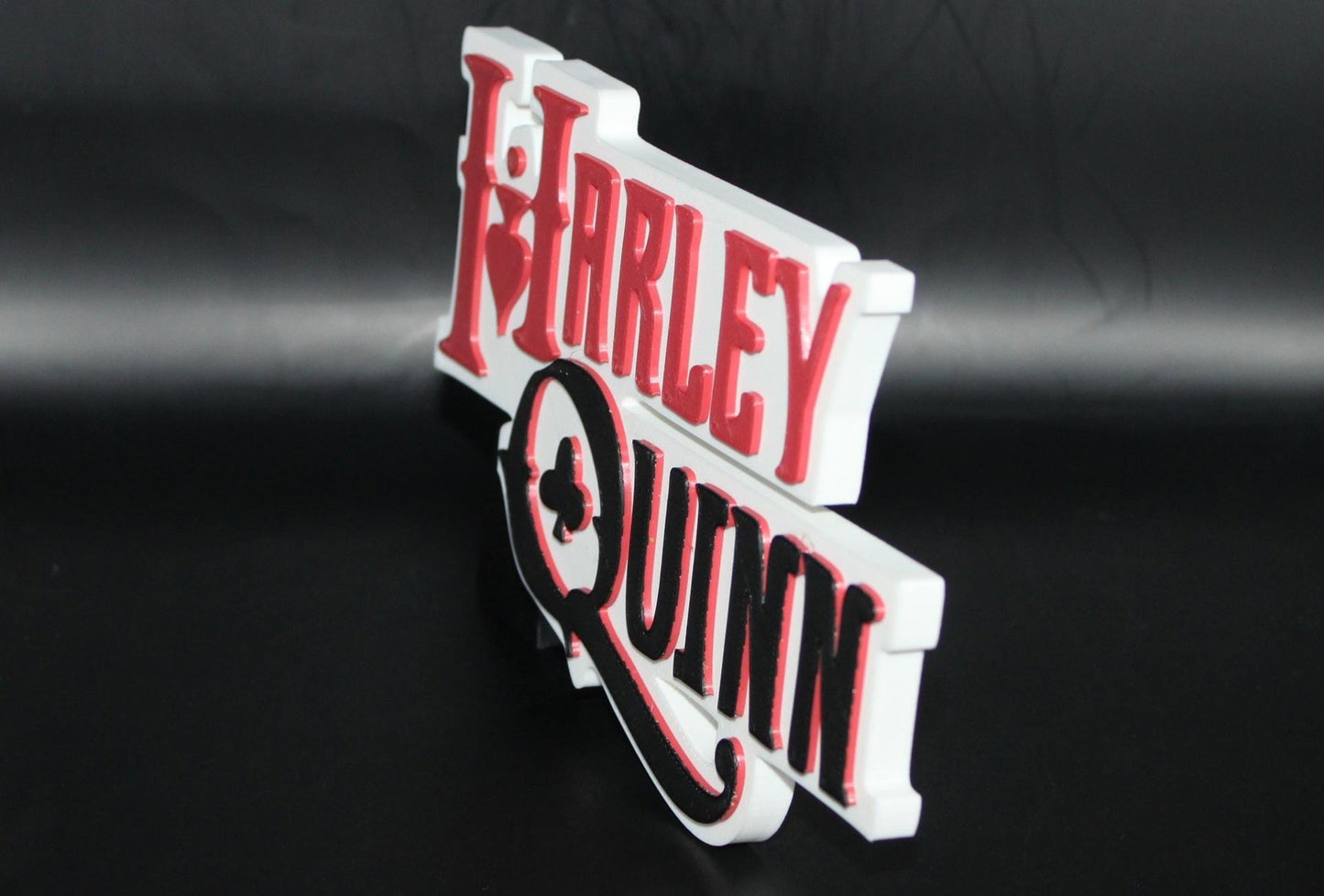 Harley Quinn 3D printed Comic Logo Art