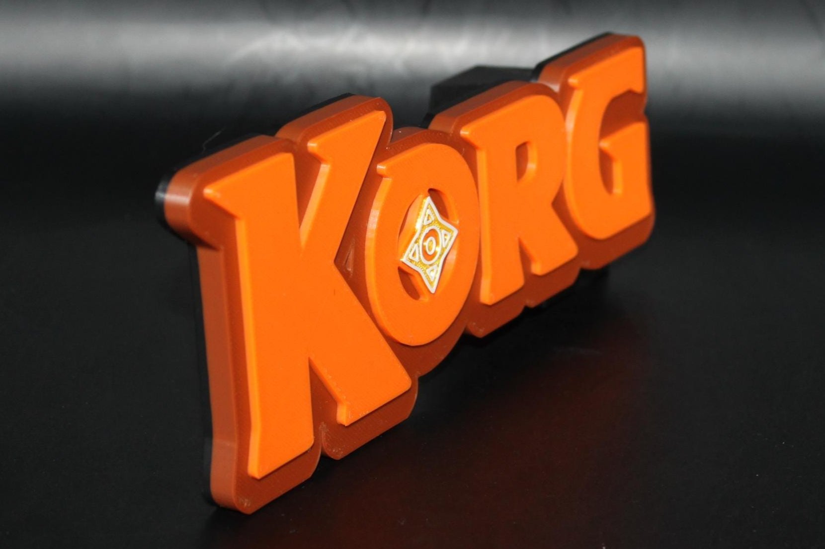 Korg 3D printed Comic Logo Art