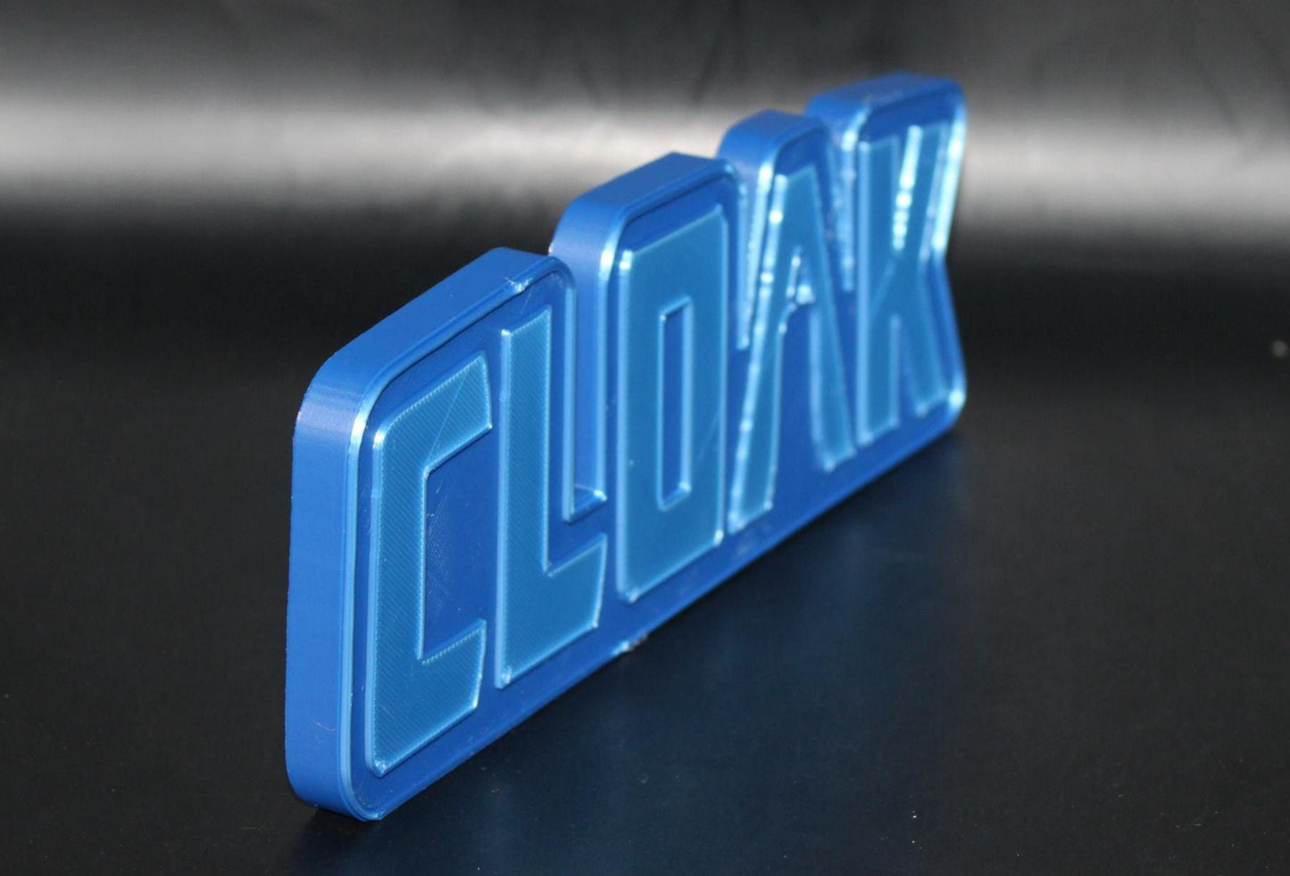 Cloak 3D printed Comic Logo Art