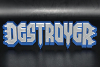 Destroyer 3D printed Comic Logo Art