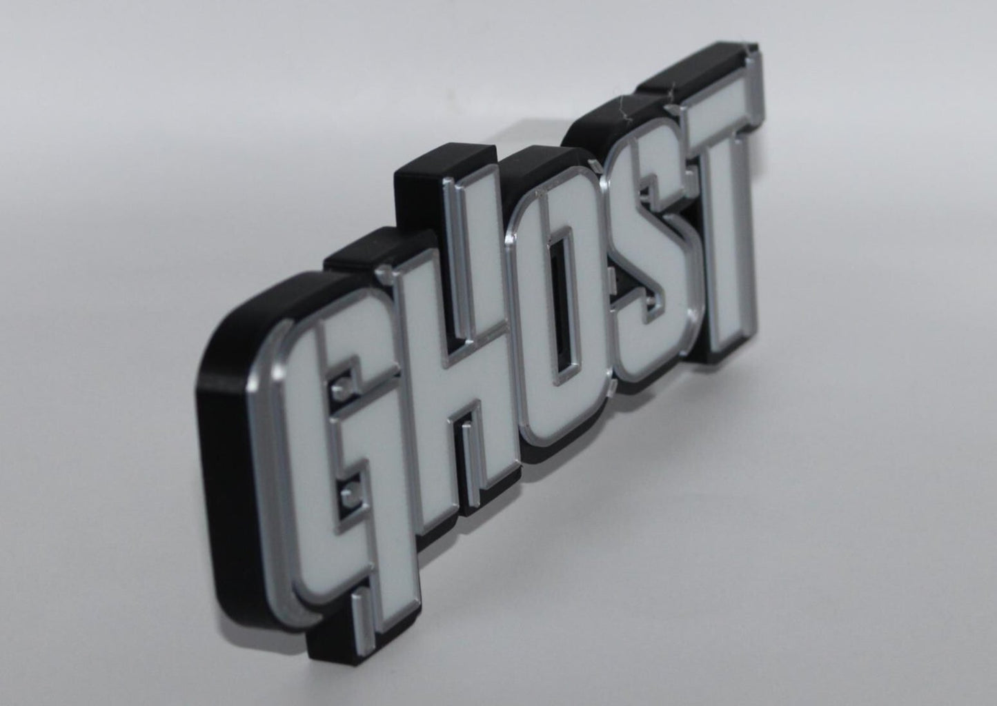 Ghost 3D printed Comic Logo Art