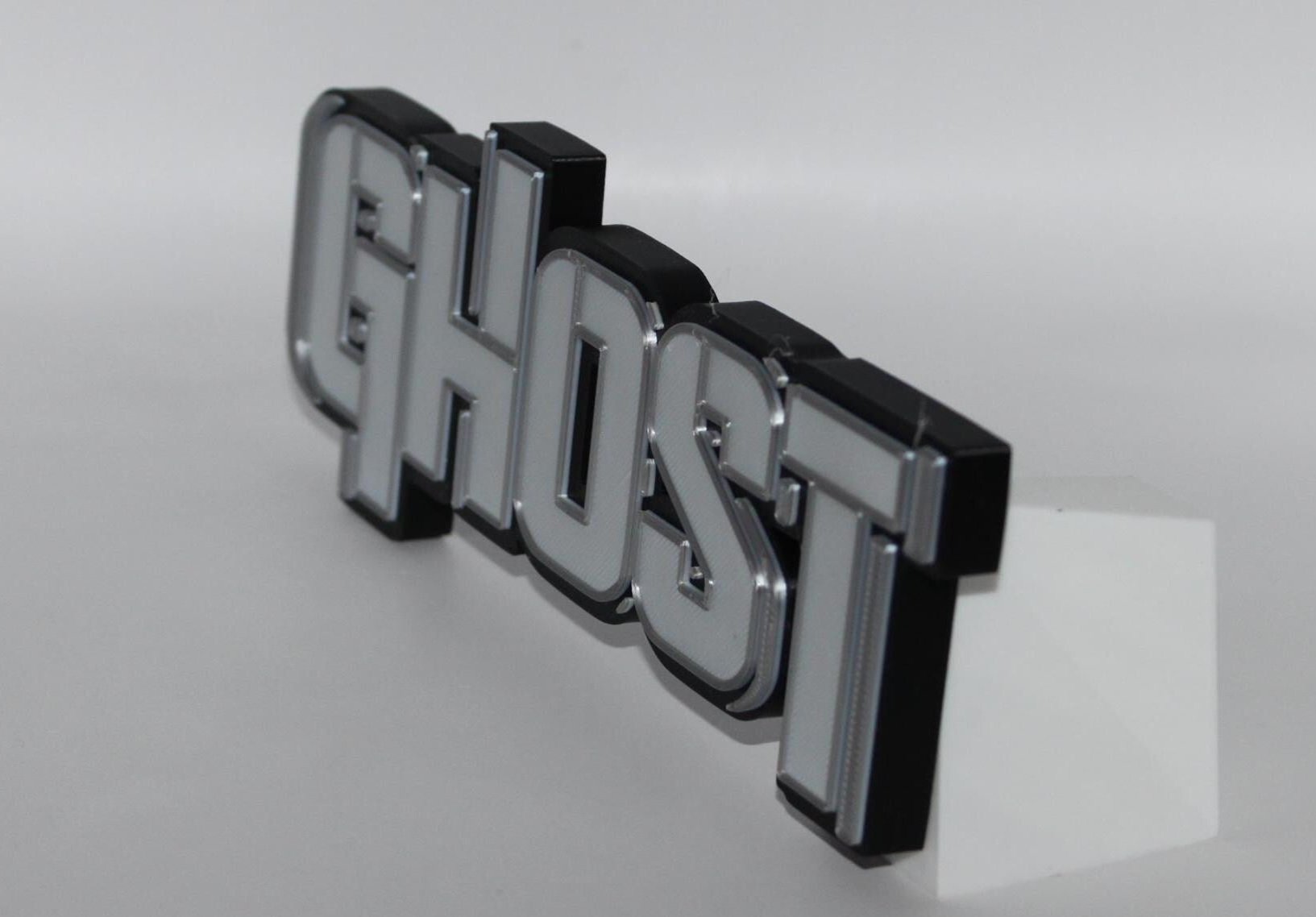 Ghost 3D printed Comic Logo Art