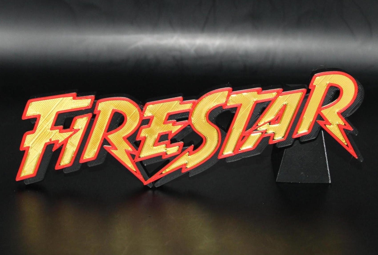 Firestar 3D printed Comic Logo Art