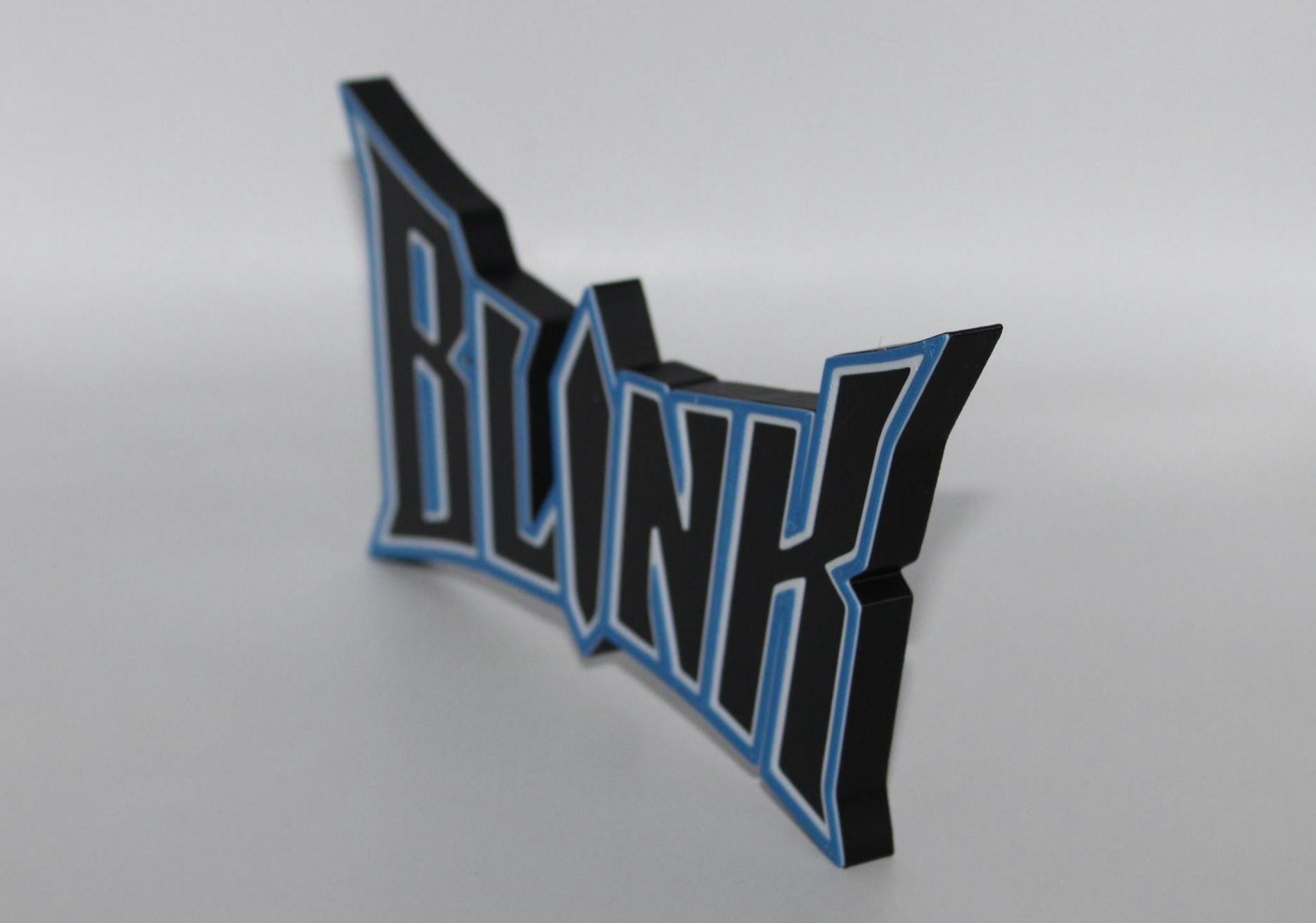 Blink 3D printed Comic Logo Art