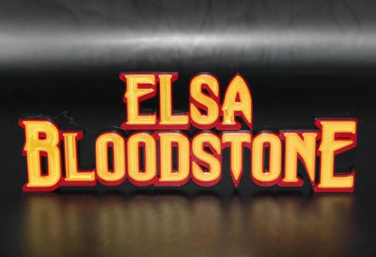 Elsa Bloodstone 3D printed Comic Logo Art