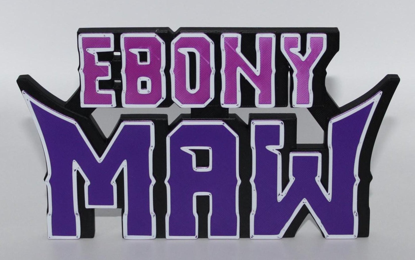 Ebony Maw 3D printed Comic Logo Art