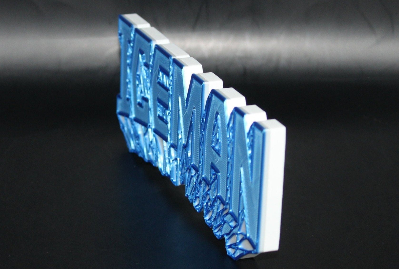 Iceman 3D printed Comic Logo Art