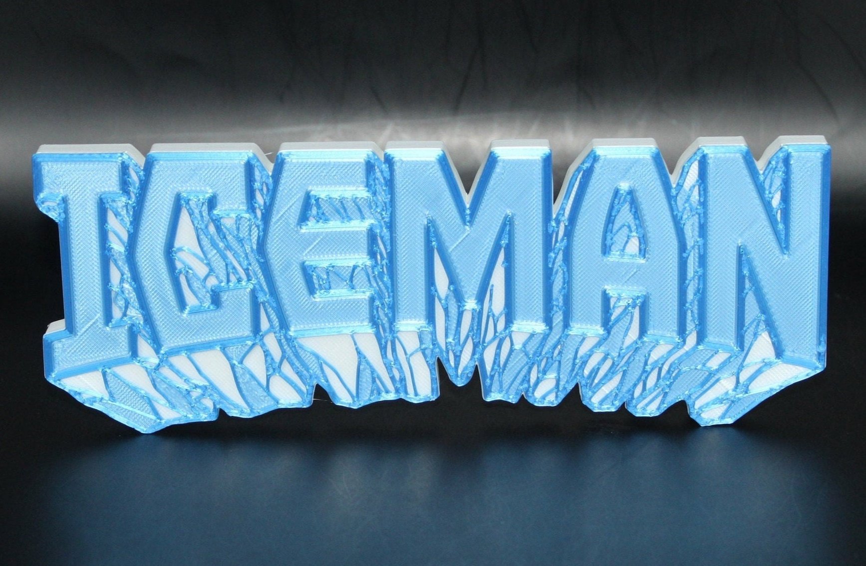 Iceman Lettering Iceman 3D printed Logo Sign Wall Desk Shelf Art – WindyCity3D