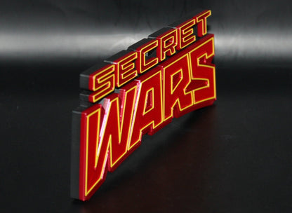 Secret Wars 3D printed Comic Logo Art