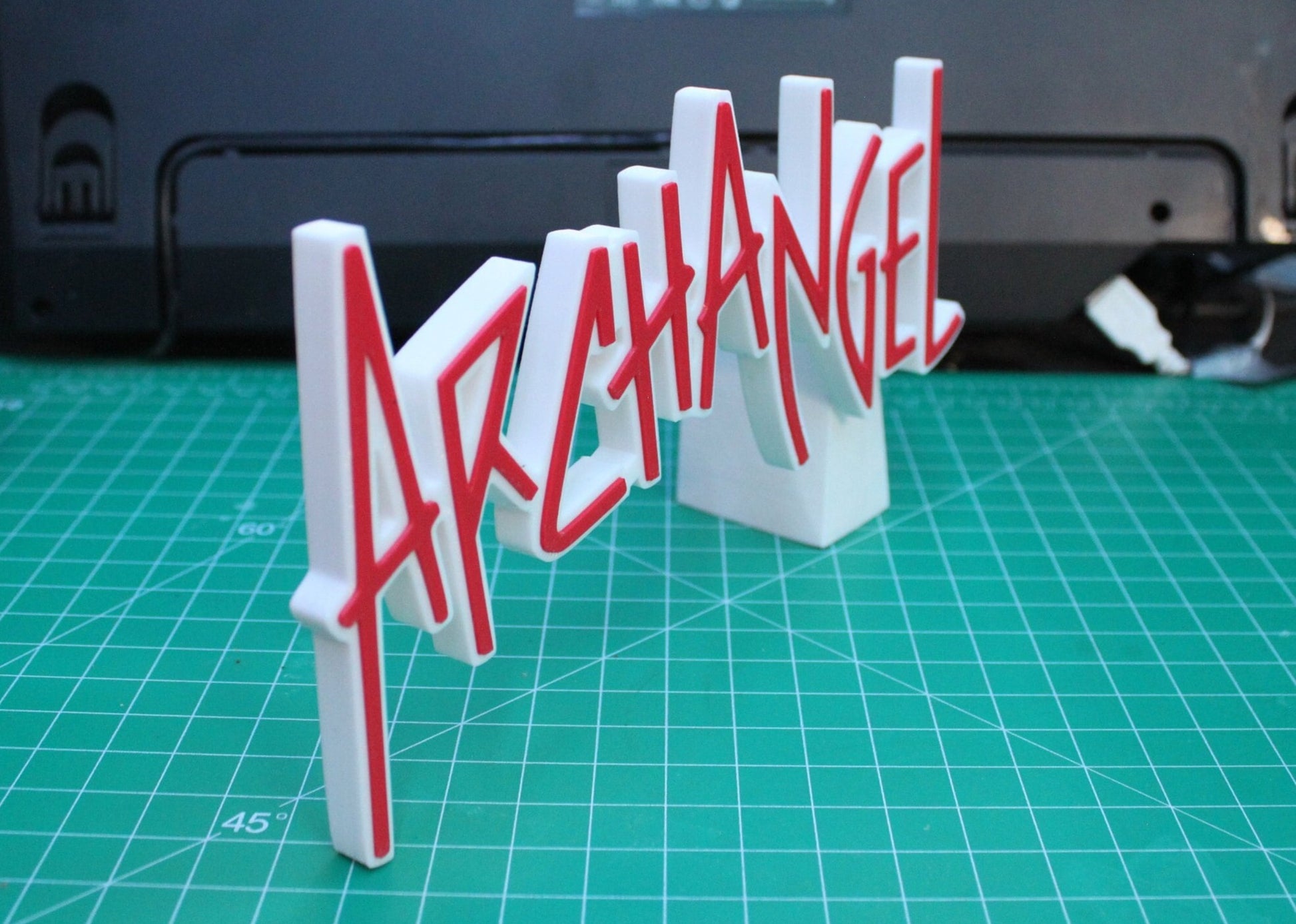 ArchAngel 3D printed Comic Logo Art