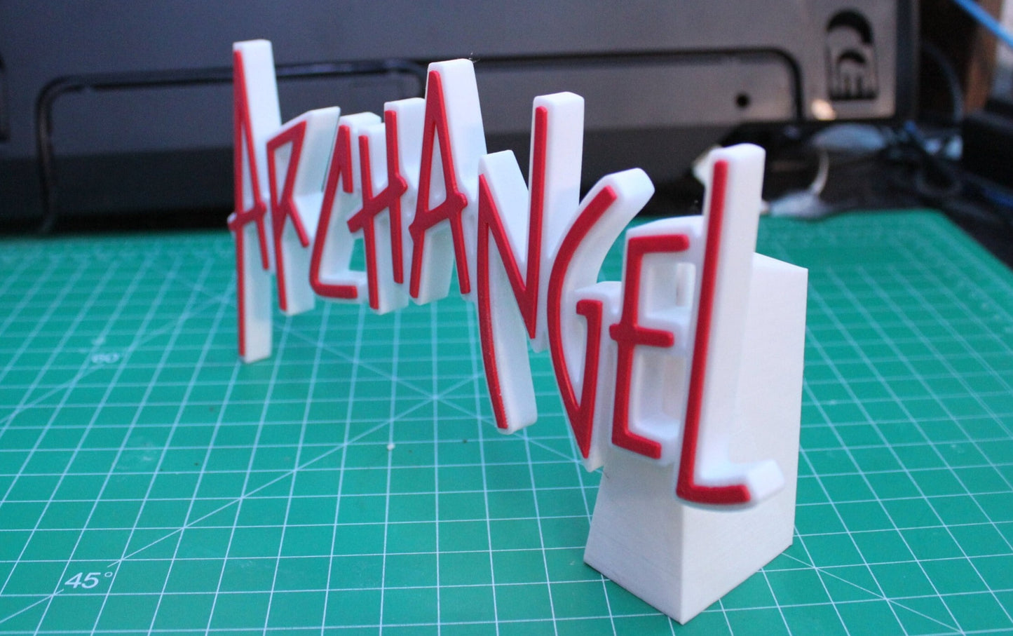 ArchAngel 3D printed Comic Logo Art