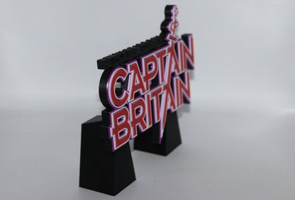 Captain Britain, Betsy Braddock 3D printed Comic Logo Art