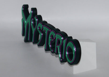 Mysterio 3D printed Comic Logo Art