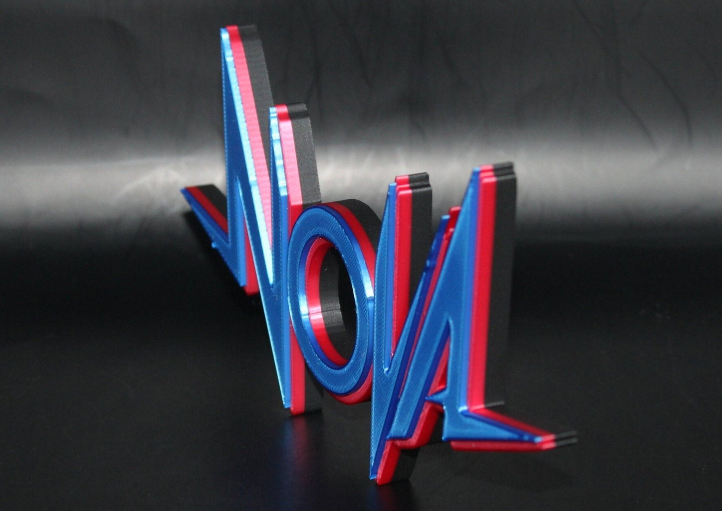 Nova 3D printed Comic Logo Art