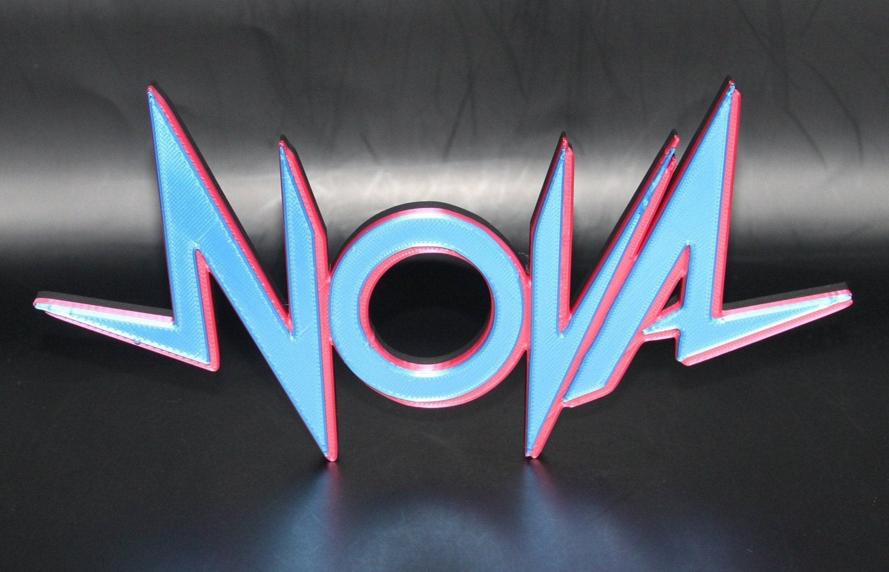 Nova 3D printed Comic Logo Art