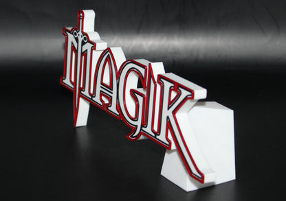 Magik 3D printed Comic Logo Art