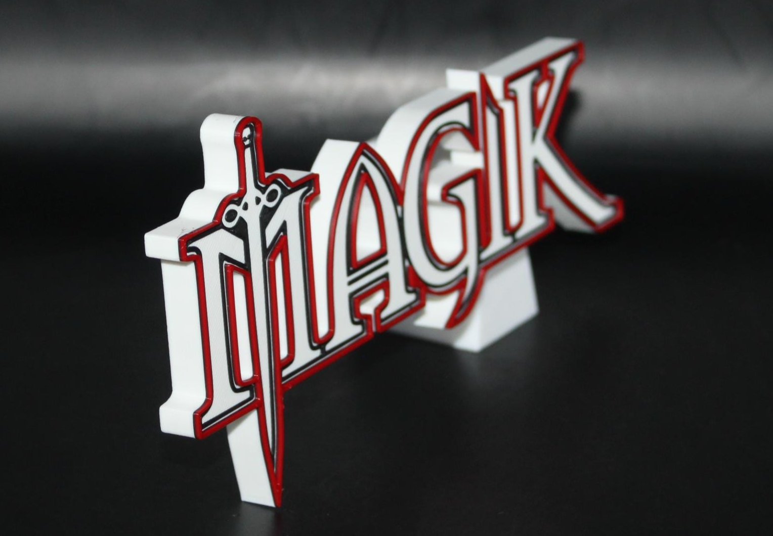 Magik 3D printed Comic Logo Art