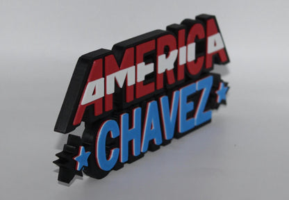 America Chavez 3D printed Comic Logo Art