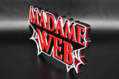 Madame Web 3D printed Comic Logo Art