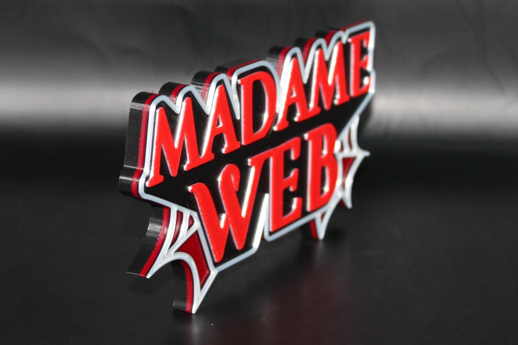 Madame Web 3D printed Comic Logo Art