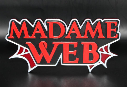 Madame Web 3D printed Comic Logo Art