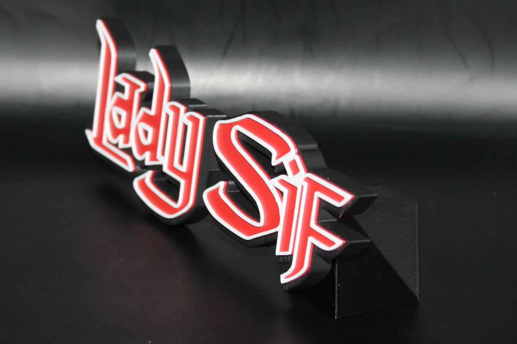 Lady Sif 3D printed Comic Logo Art