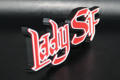 Lady Sif 3D printed Comic Logo Art