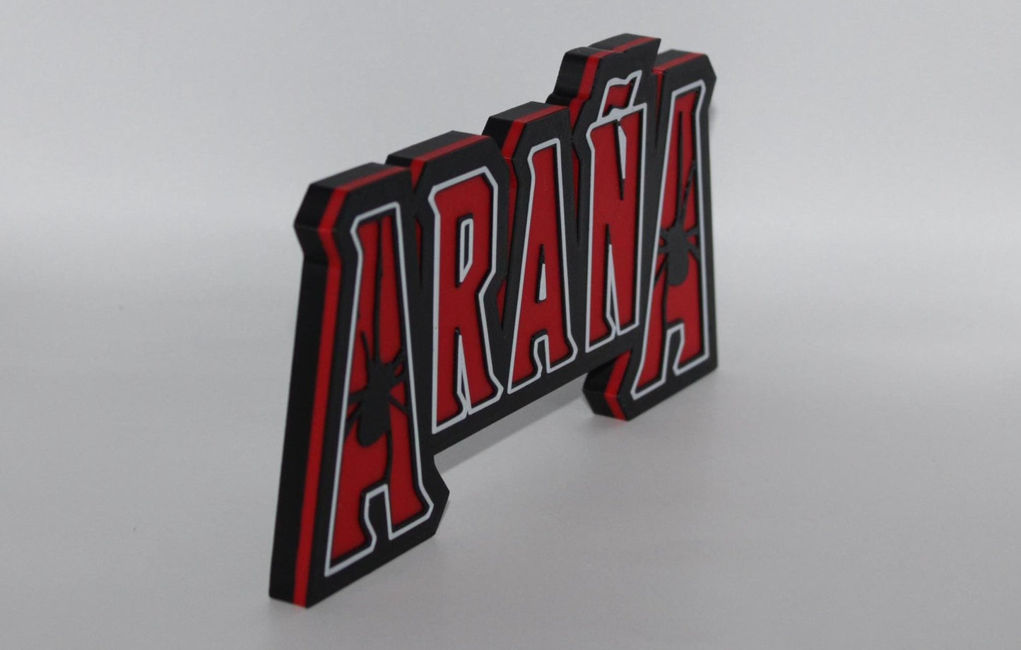 Arana 3D printed Comic Logo Art