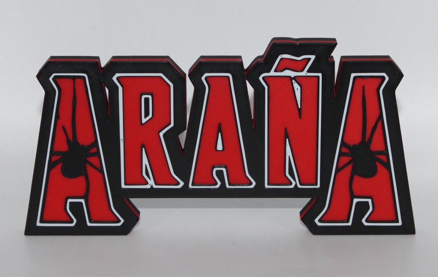 Arana 3D printed Comic Logo Art