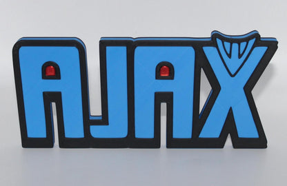 Ajax 3D printed Comic Logo Art