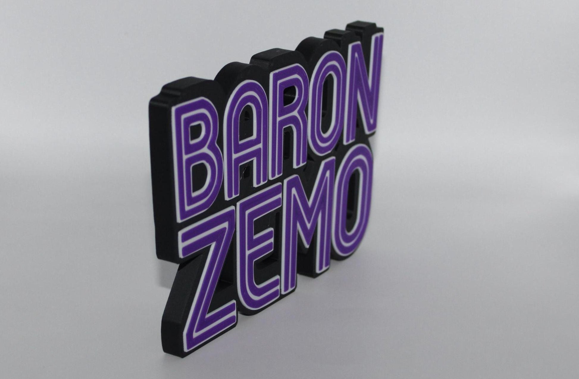 Baron Zemo 3D printed Comic Logo Art