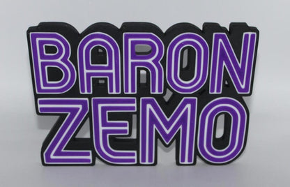 Baron Zemo 3D printed Comic Logo Art