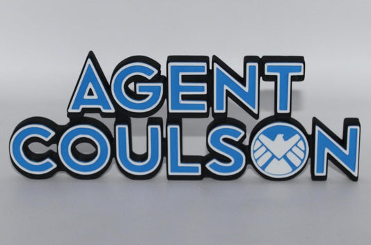 Agent Coulson 3D printed Comic Logo Art