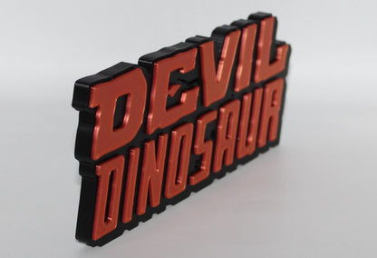 Devil Dinosaur 3D printed Comic Logo Art