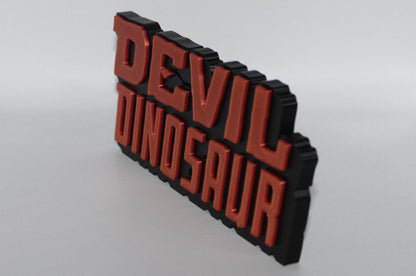 Devil Dinosaur 3D printed Comic Logo Art