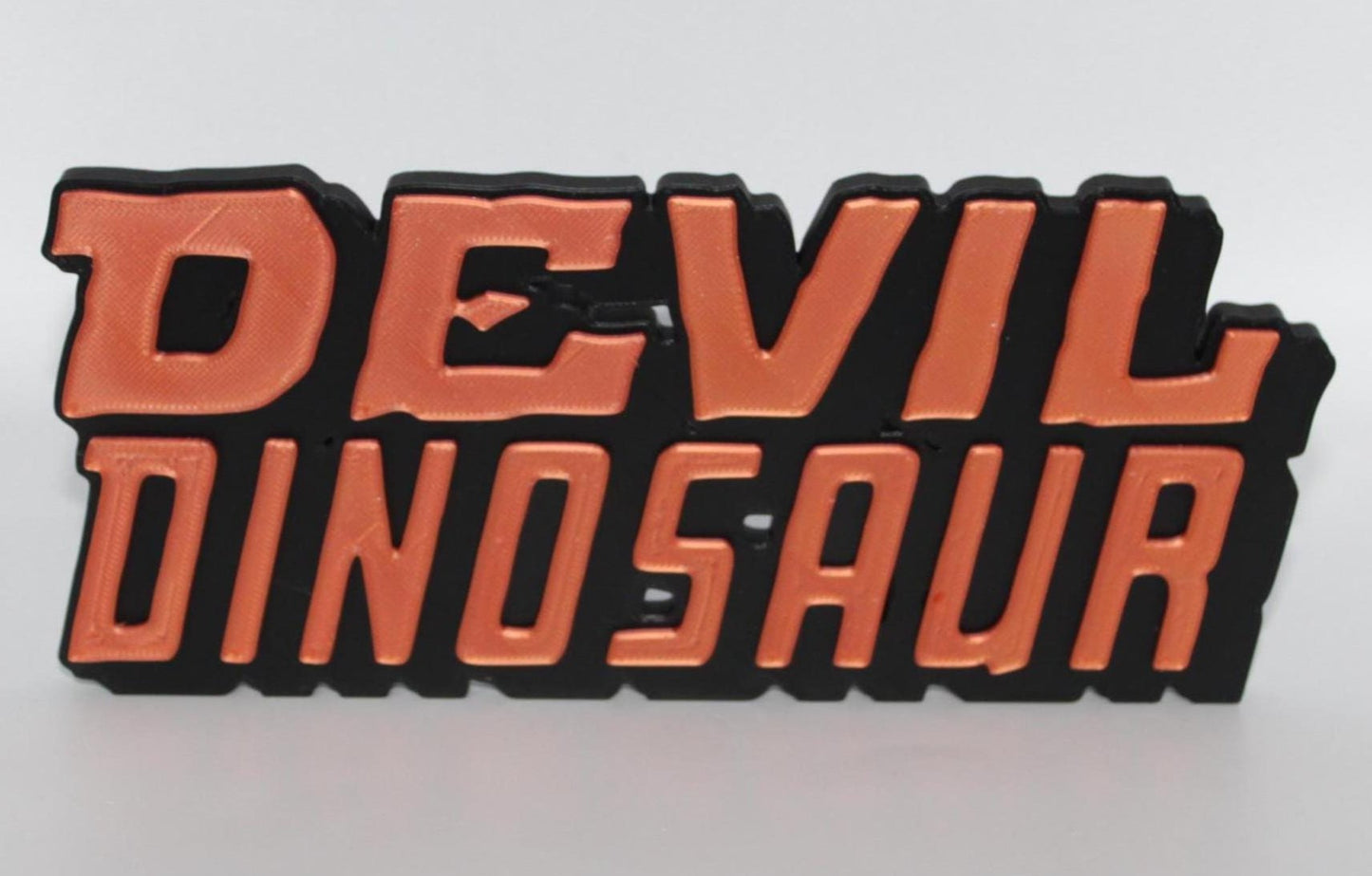 Devil Dinosaur 3D printed Comic Logo Art