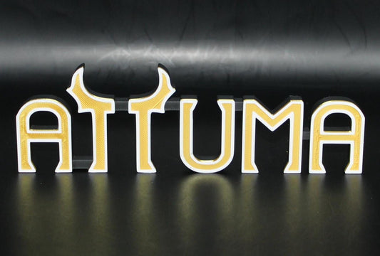 Attuma 3D printed Comic Logo Art