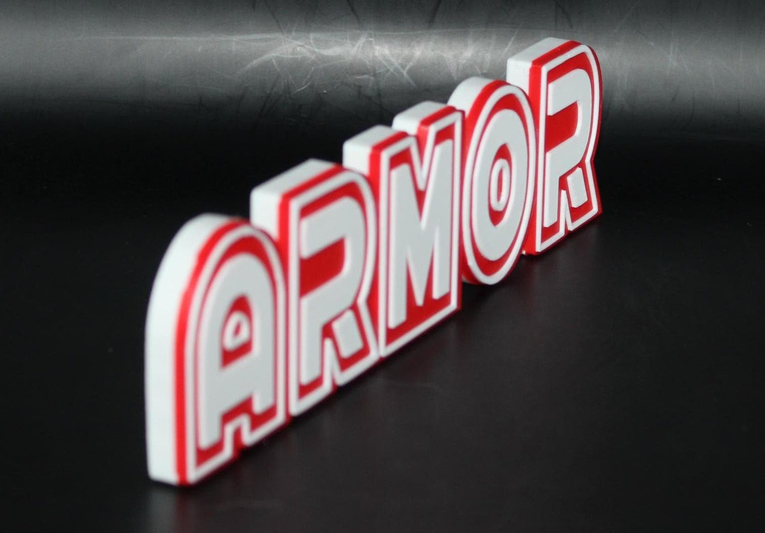 Armor 3D printed Comic Logo Art